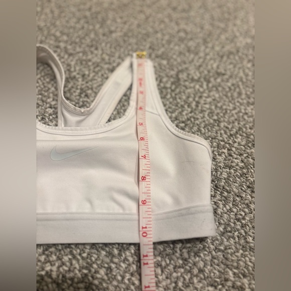 Nike Dri-FIT White Sports Bra - Picture 6 of 6